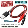 USB адаптер преходник за ток с 2 електрически кабела със щипки скоби тип крокодил тестови сонди, снимка 11