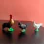 Колекционерска фигурка Schleich Rooster Chicken 1983 13014, 13011, 13018, снимка 1