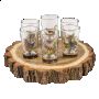 Комплект от 6 чаши за ракия с поднос Fritzmann, снимка 1 - Колекции - 45321209