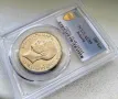 СТАРА БЪЛГАРСКА СРЕБЪРНА МОНЕТА - 100 ЛЕВА 1937/AU55 PCGS , снимка 3