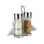 Комплект оливерник Bohmann BH 7803, за сол и пипер, поставка с място за салфетки, Стъкло, неръж. сто, снимка 1 - Аксесоари за кухня - 45155721