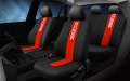 Комплект калъфи за седалки SPARCO - Черно/Червено., снимка 2
