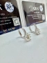 Сребърни обеци с мойсанит (Диамант) 2 карата, снимка 1