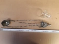 Много старо домашно метално кандило с чашка, снимка 5