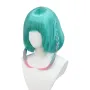 Аниме синьо зелена тюркоазена перука с плитки Anime Vtuber Kyo Kaneko Cosplay, снимка 2