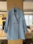 Светлосиньо елегантно палто, снимка 1
