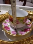 Старинен сет чаша с чиния, снимка 5