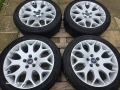 Лети джанти 17ки 5х108 Ford + летни гуми 205/50/17, снимка 3