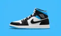  Air Jordan 1 Mid „Black University Blue  номер 40 ,5 оригинални маратонки , снимка 2