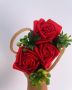Букет от сатенени рози , снимка 4