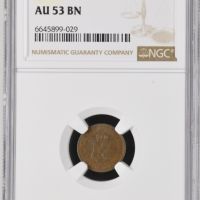 1 стотинки 1901 AU 53 NGC , снимка 1 - Нумизматика и бонистика - 45836834