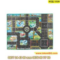 Водоустойчиво детско килимче за игра с писта - 9 модела - КОД 3320, снимка 4 - Други - 45252855