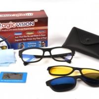 Магнитни очила 3 в 1, снимка 2 - Слънчеви и диоптрични очила - 45606643