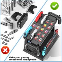 Switch Gaming Organizer Station със зарядно устройство, снимка 4 - Електрически играчки - 45873581