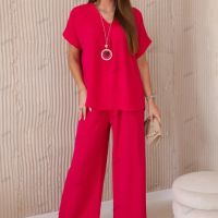 Дамски комплект с колие блуза + панталон, 4цвята , снимка 15 - Комплекти - 45555220