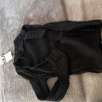 Zara асиметрична черна риза без ръкав и гол грън, снимка 3 - Ризи - 45241816