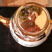 Златен чайник и захарничка⚜️ Staffordishire Gibson⚜️, снимка 5 - Декорация за дома - 45495379