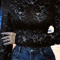Дантелена дамска блуза, снимка 3 - Корсети, бюстиета, топове - 45113197
