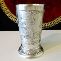 Чаша от калай с изображения от Кьолн. , снимка 4 - Антикварни и старинни предмети - 45204470
