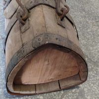 Старо дървено буре с дръжка, бъкел бъчва, снимка 5 - Антикварни и старинни предмети - 45127215
