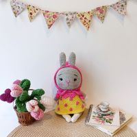 Детска играчка зайче, ръчна изработка, плетени играчки, подарък за момиче, снимка 5 - Други - 45387112