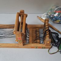 Спомен от миналото! Детско дървено станче за тъкане, снимка 1 - Антикварни и старинни предмети - 45537518