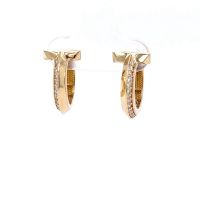 Златни обеци Tiffany i Co 4,20гр. 14кр. проба:585 модел:23138-6, снимка 2 - Обеци - 45235657