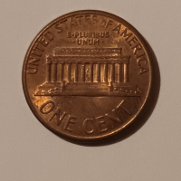 1 цент САЩ 1990 1 цент 1990 Американска монета Линкълн , снимка 3 - Нумизматика и бонистика - 44942020