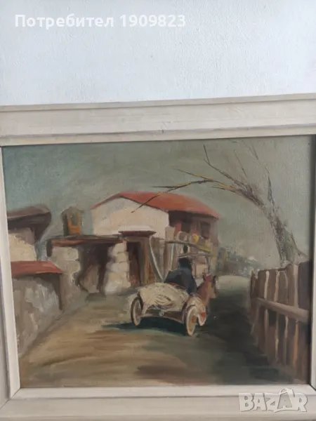 Стара маслена картина , снимка 1