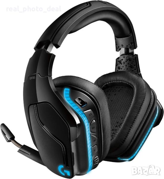 Слушалки Logitech G935 , безжични, микрофон, гейминг, 7.1 - чисто нови, снимка 1