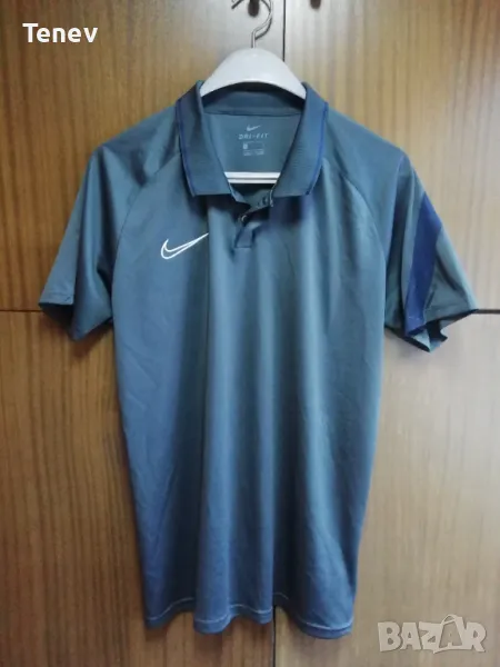 Nike Dri-Fit Polo оригинална сива тениска поло фланелка размер L , снимка 1