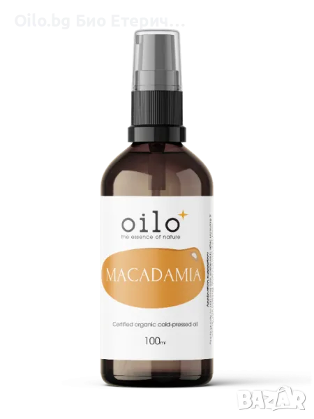 Oilo БИО Етерични масла - Макадамия Oilo Bio Macadamia Oil 100 мл, снимка 1