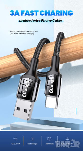 Висококачественни USB кабели, за зареждане и пренос на данни, снимка 1