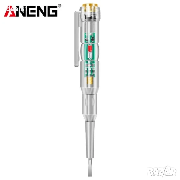 ANENG B12 24-250V Фазомер отвертка Червена и зелена LED светлина Смарт чип, снимка 1