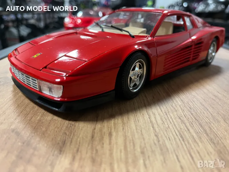 Метална колекционерска количка BURAGO FERRARI TESTAROSA 1984г. 1:18, снимка 1