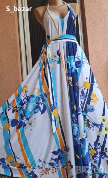 нова рокля с гол гръб,р-р М/Л/ХЛ, снимка 1