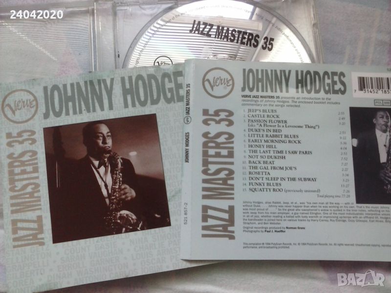 Johnny Hodges – Verve Jazz Masters 35 оригинален диск, снимка 1