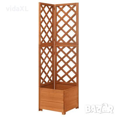 vidaXL Ъглов плантер с пергола, 40x40x150 см, чам масив)SKU:316411, снимка 1