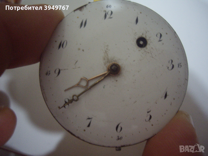 Механика за стар джобен часовник., снимка 1