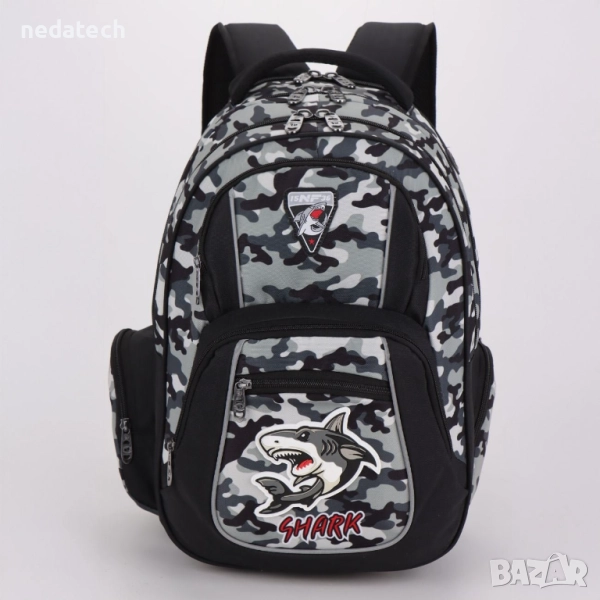 Ученическа раница 15NF36 Акула, 30x19x45см., снимка 1