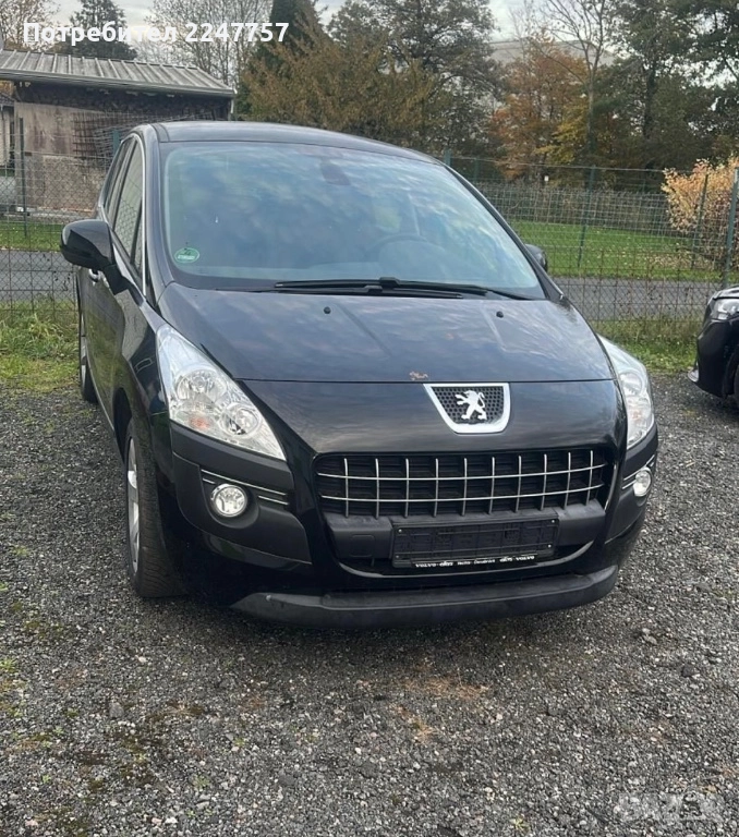 Peugeot Пежо 3008 на части черен цвят, снимка 1