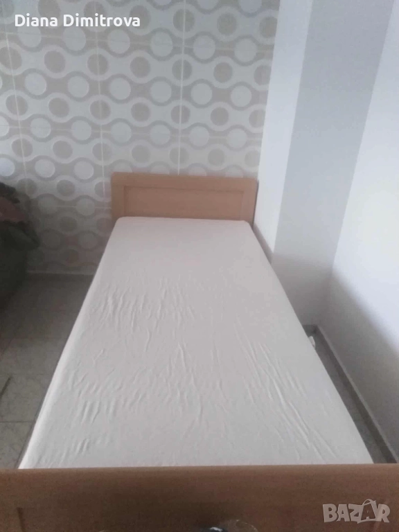 Ново единично легло с нов матрак , снимка 1