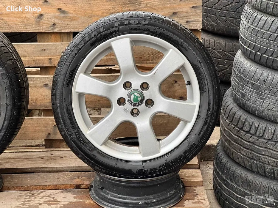 5х100 16 Цола Лети Джанти Skoda Fabia 5x100 Шкода Фабиа, снимка 1