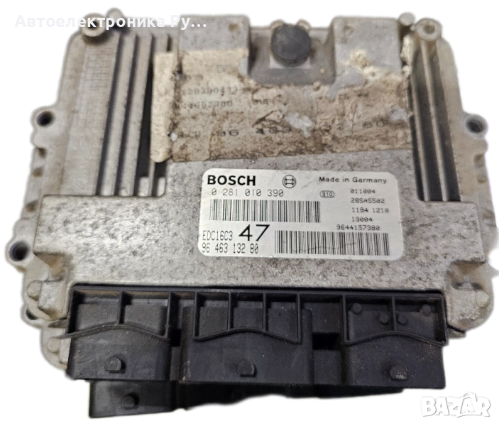 компютър PEUGEOT 307 1.4 HDI BOSCH ,0 281 010 390, 0281010390, 96 463 132 80, , снимка 1