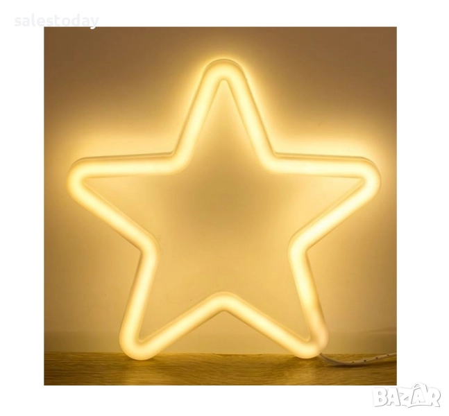 Светеща Коледна звезда, 2 размера, снимка 1