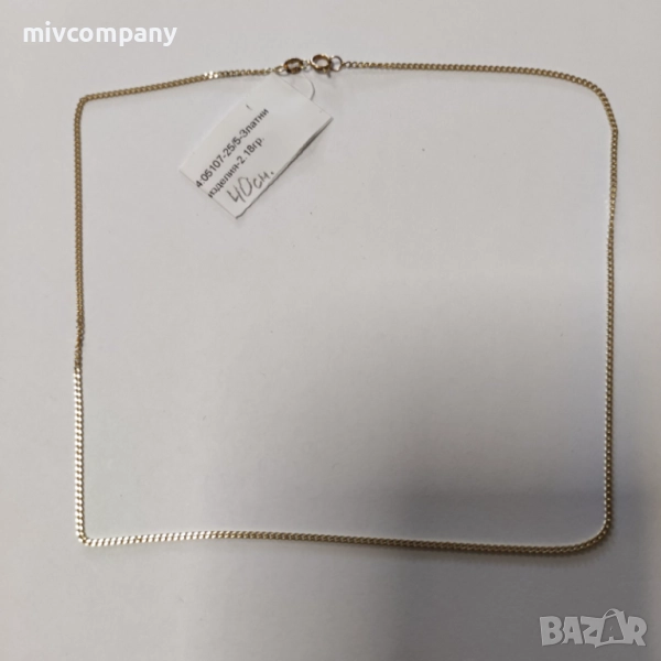 Златен синджир 2.18гр.40см., снимка 1