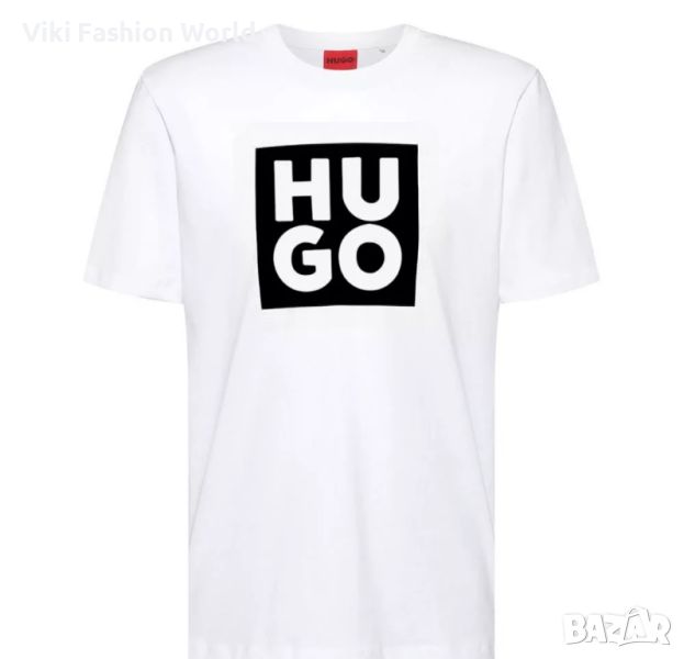 Бяла Тениска Hugo Boss - Изискан Дизайн и Високо Качество, снимка 1