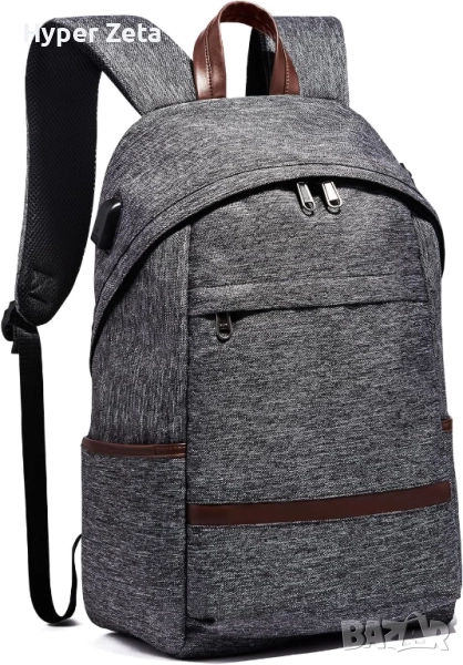 Раница, спортна, за пътуване, за лаптоп, с USB порт, с порт за слушалки, снимка 1