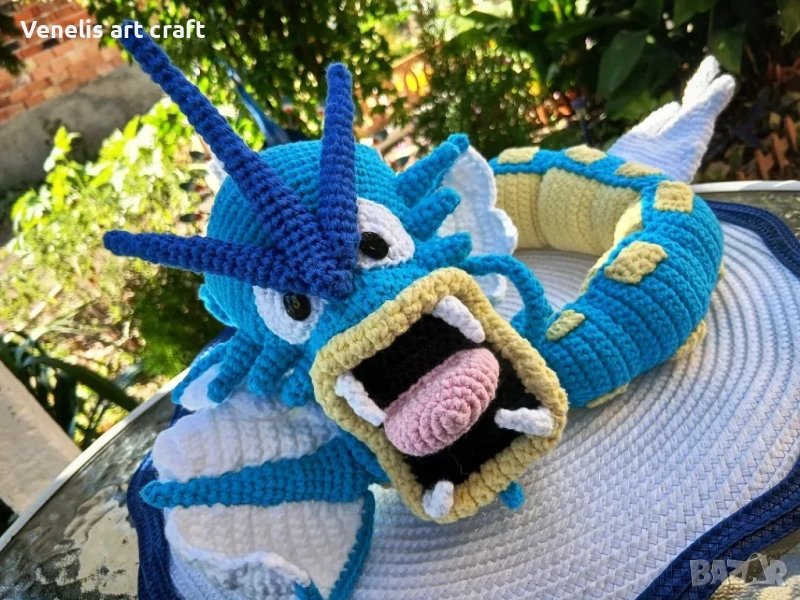 Gyarados Pokémon Гарадос / Покемон Плетена играчка , снимка 1