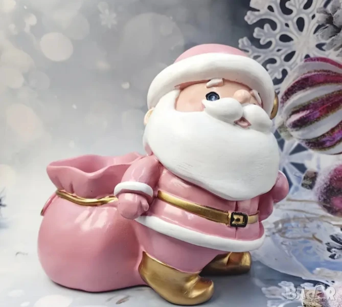 Молд кашпа дядо Коледа с чувал, снимка 1